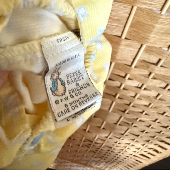 Peter Rabbit & Friends Baby 6 Months Overall Yellow / Baby Blue Duck Overalls - Picture 13 of 14